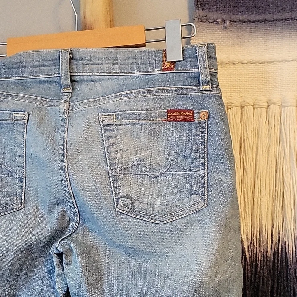 7 For All Mankind Skinny Jeans Distressed - Picture 3 of 6